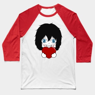 jeff the killer valentine chibi Baseball T-Shirt